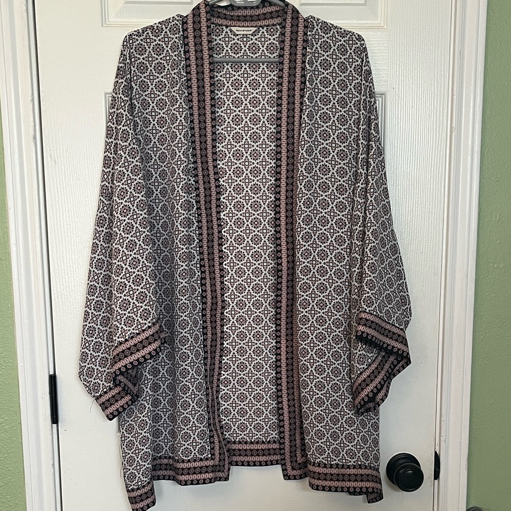 Max Studio Multicolor Patterned Cardigan - image 1